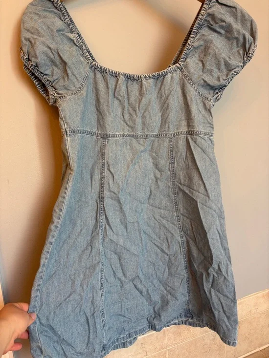 Madewell Light Blue Denim Midi Dress with Buttons - Picture 6 of 6